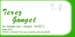 terez gangel business card